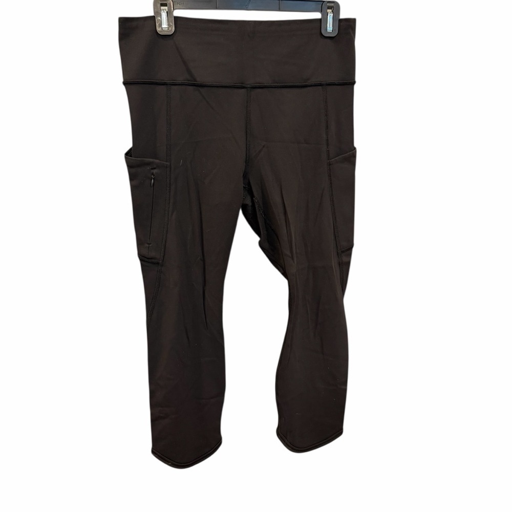 Athleta Black Ankle Leggings with Pockets